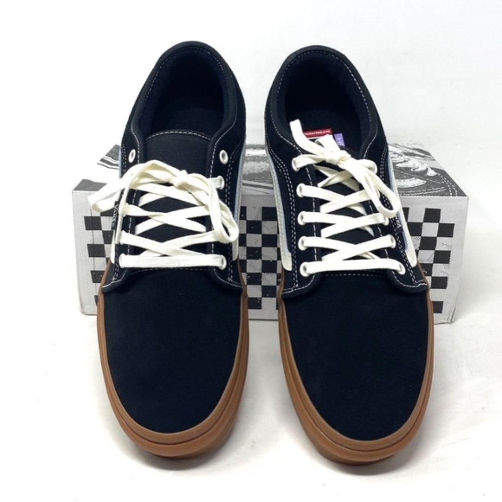 VANS Chukka Low Sidestripe Shoe Men's Suede Black Gum Skate Sneakers VN0A5KQZB9M - Picture 6 of 11